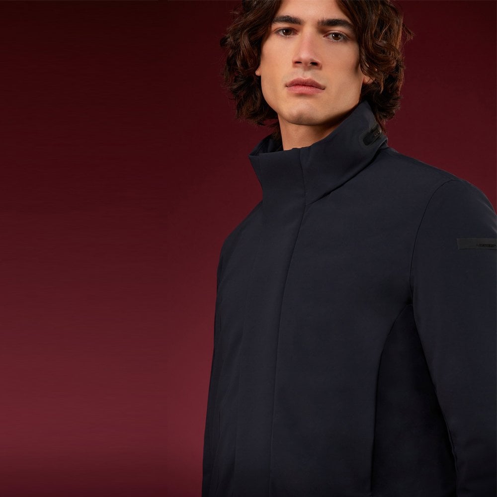 - Winter Light Raincoat - Blue/Black