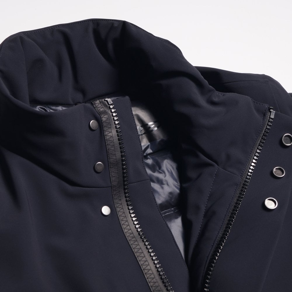 - Winter Light Raincoat - Blue/Black