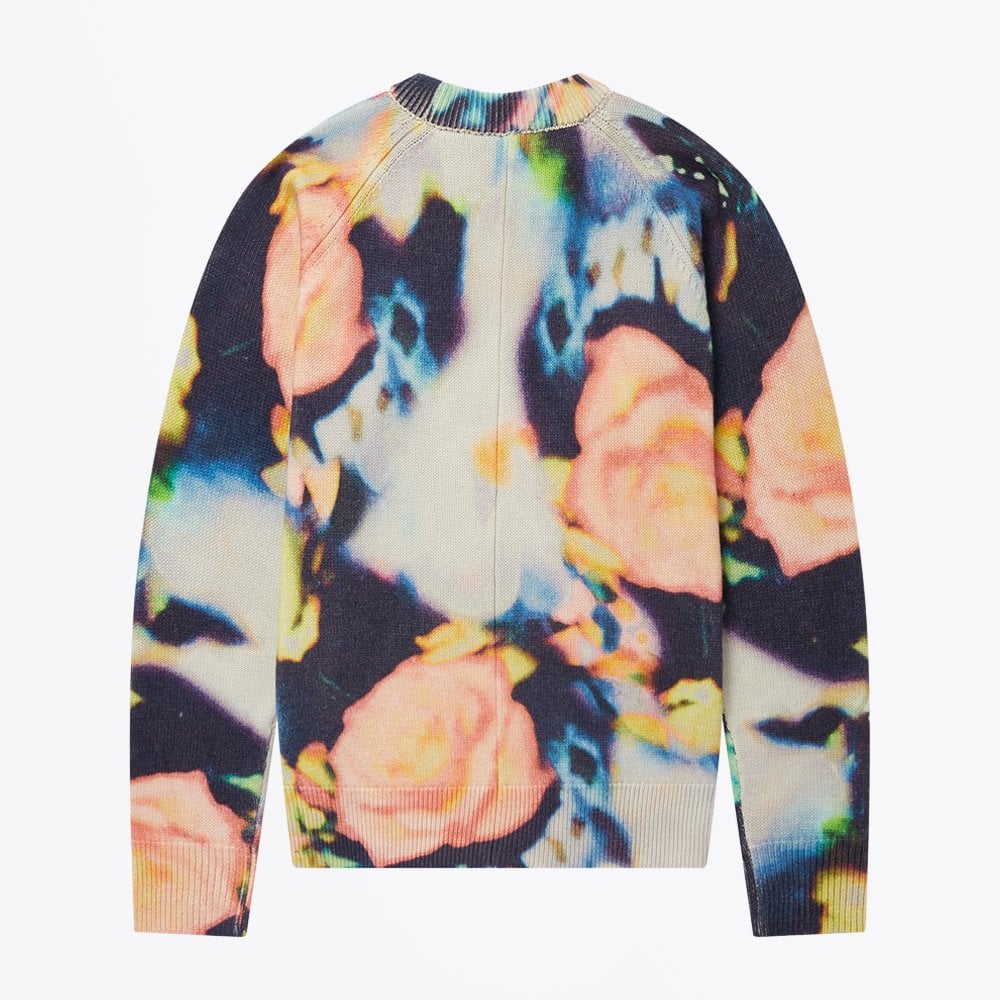- 'Instant Rose' Print Cotton-Blend Sweater - Multi