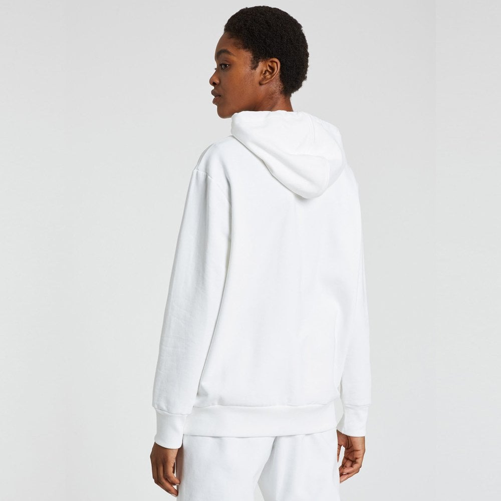 - Women's Zebra Logo Cotton Hoodie - White