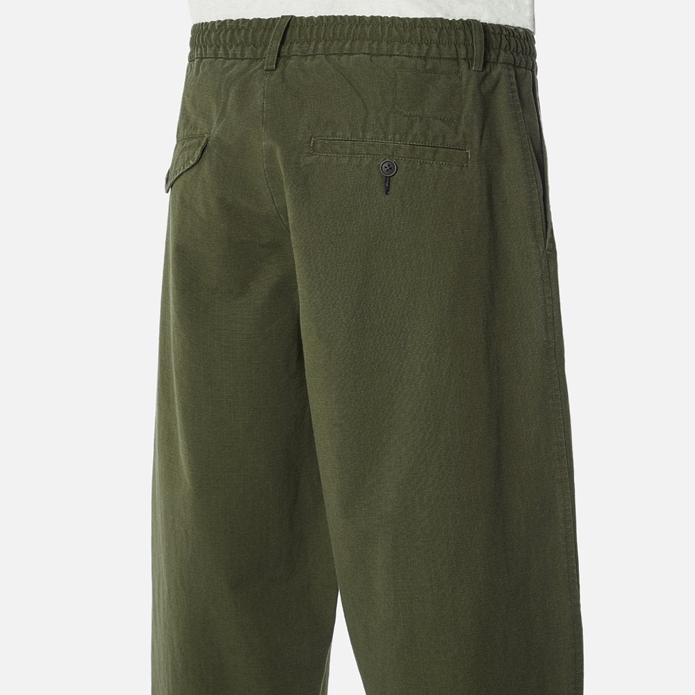 - Ripstop Pleated Track Pant - Green