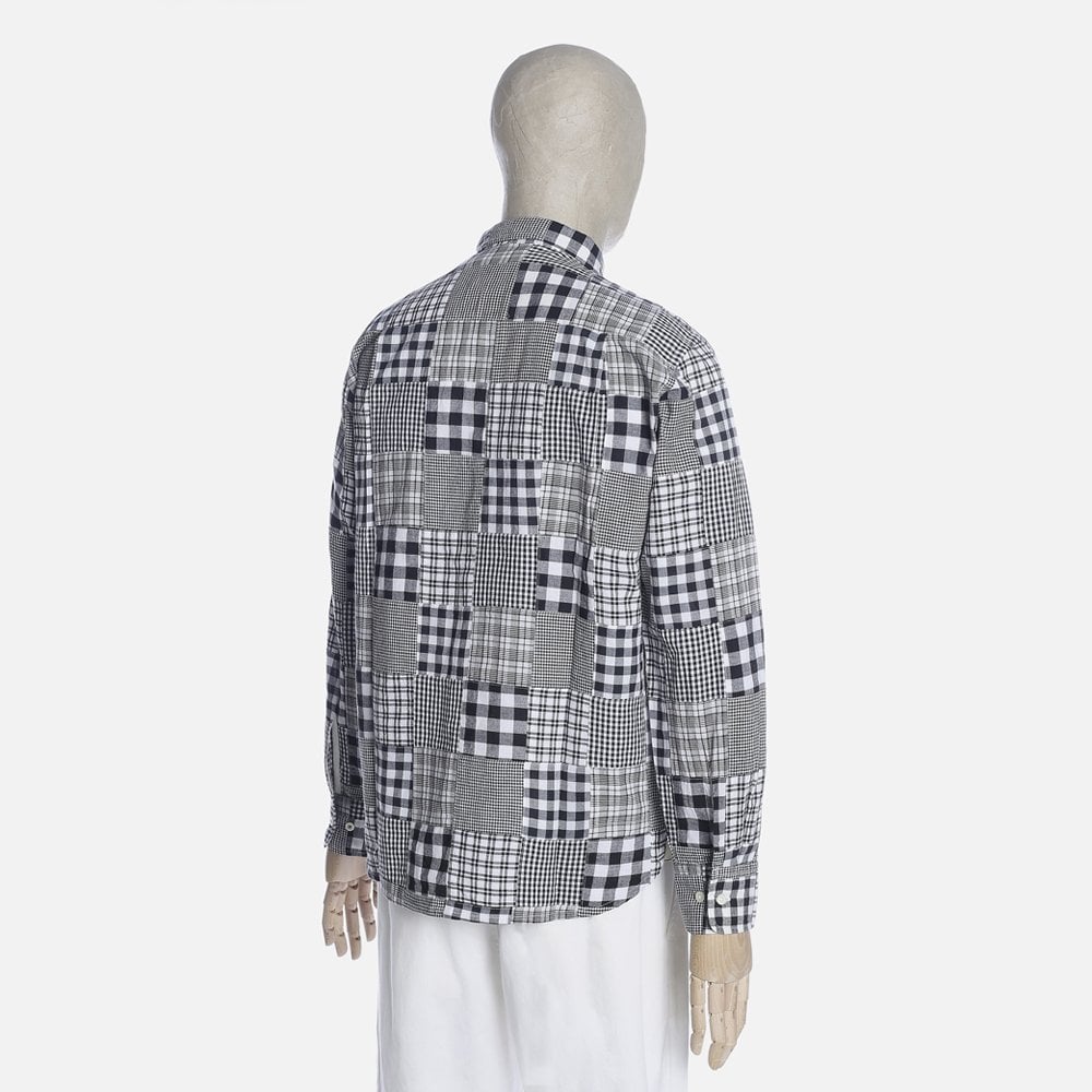 - Patchwork Shirt - Black/White