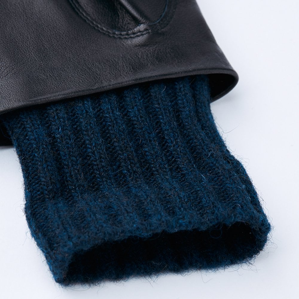 - Megan - Leather Glove - Navy