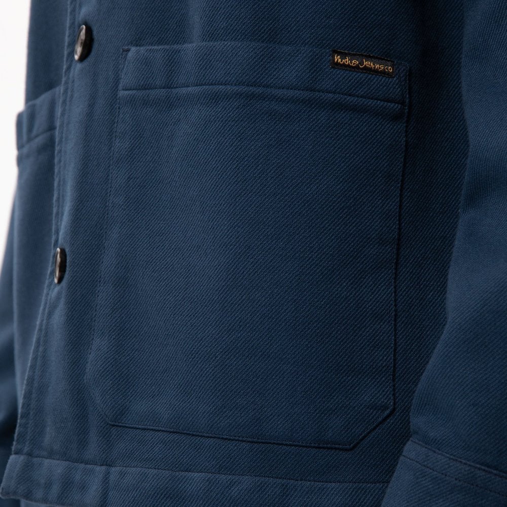 - Barney - Worker Jacket - Indigo Blue