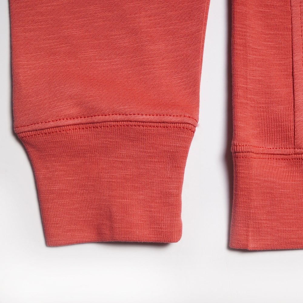 - Cotton Zebra Logo Hoodie - Coral