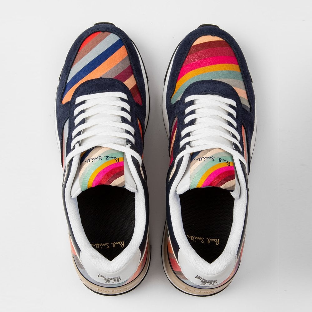 - Stripe 'Ware' Trainers - Navy/Multi