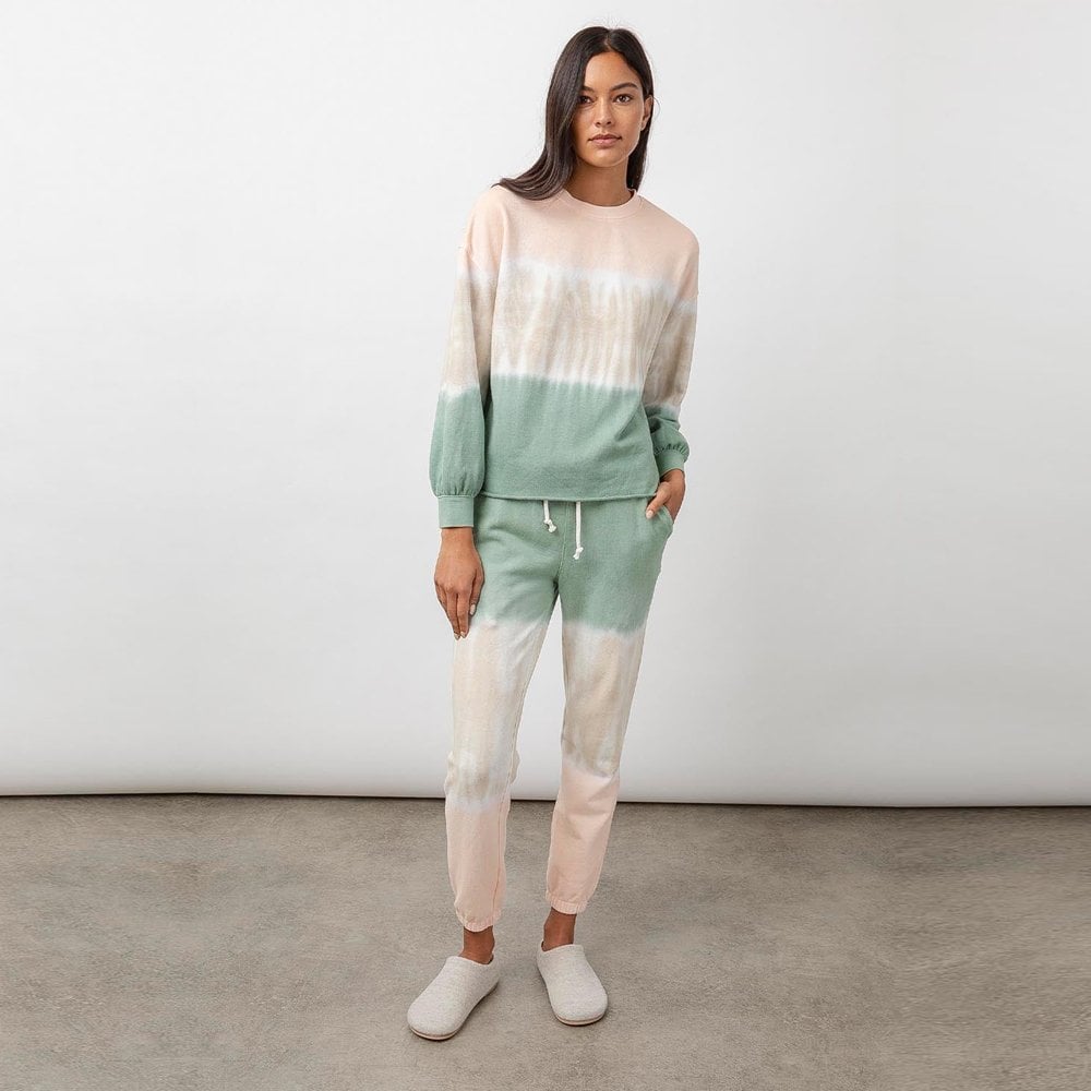 - Reeves - Tie-Dye Sweater - Green/Peach