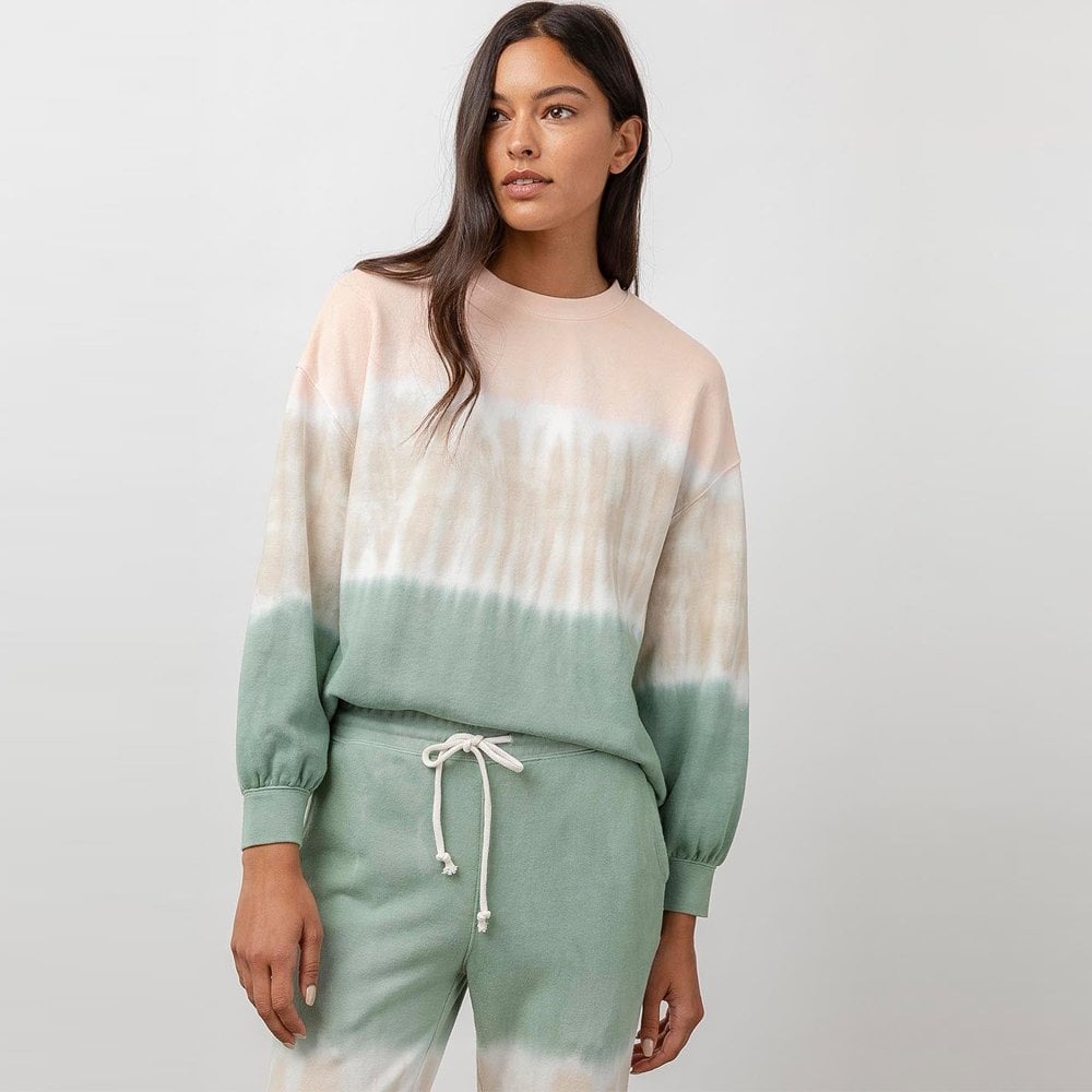 - Reeves - Tie-Dye Sweater - Green/Peach