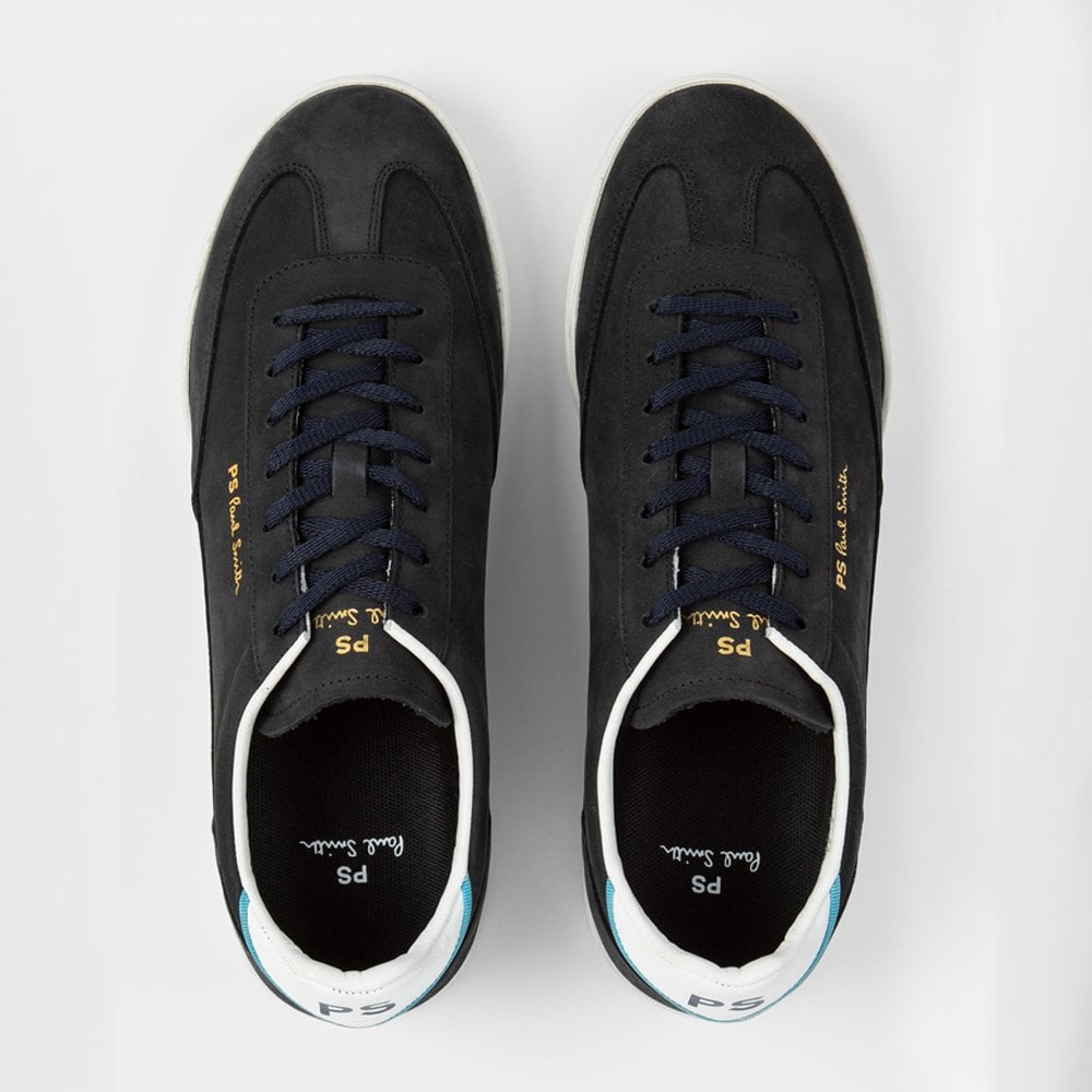 Leather 'Dover' Trainers - Navy