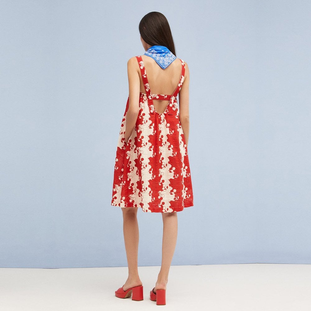 - Cherry Print Dress - Red