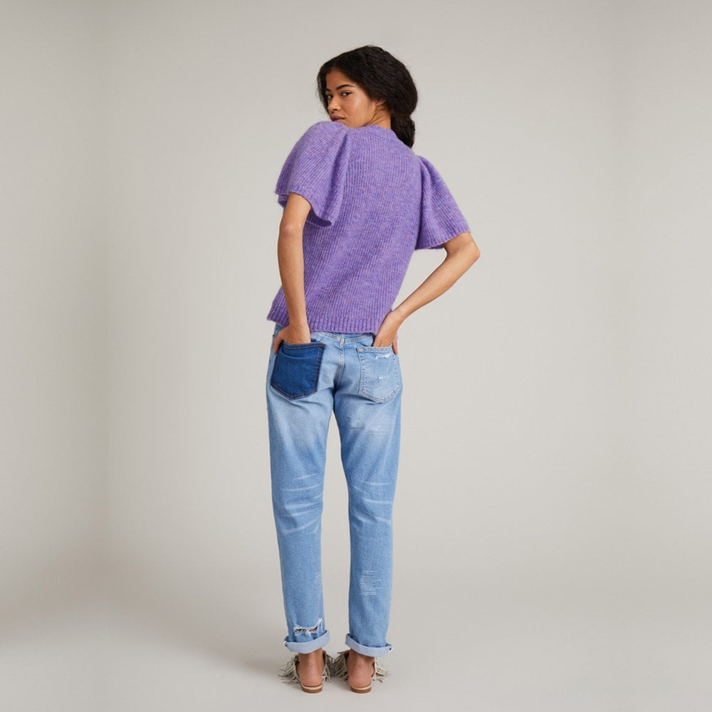 - Cabs - Wool Knit Pullover - Lavender