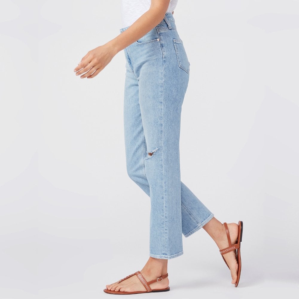 - Noella - High-Rise Boyfriend Jeans - Light Blue