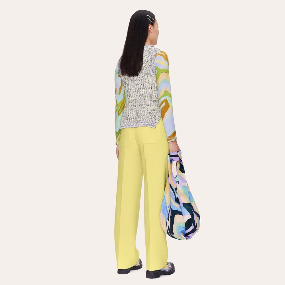 - Greta - Chunky Knit Vest - Lilac