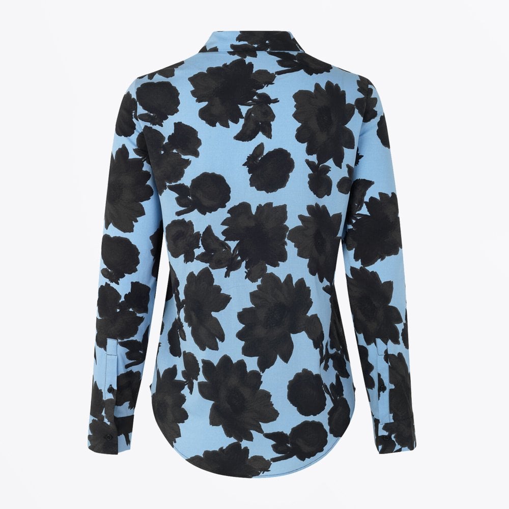 - Abstract Floral Shirt - Blue/Black