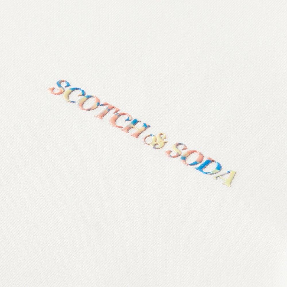 - Crew Neck Logo Sweatshirt - Cream