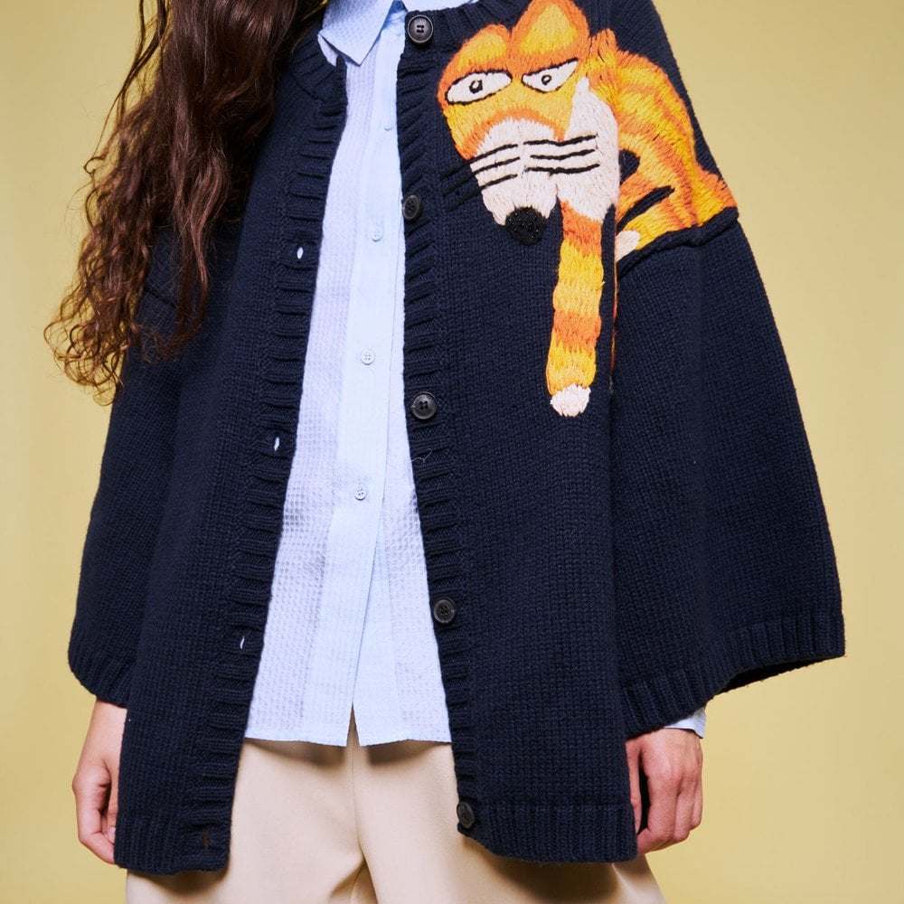 - Acasia Fox Cardigan - Navy