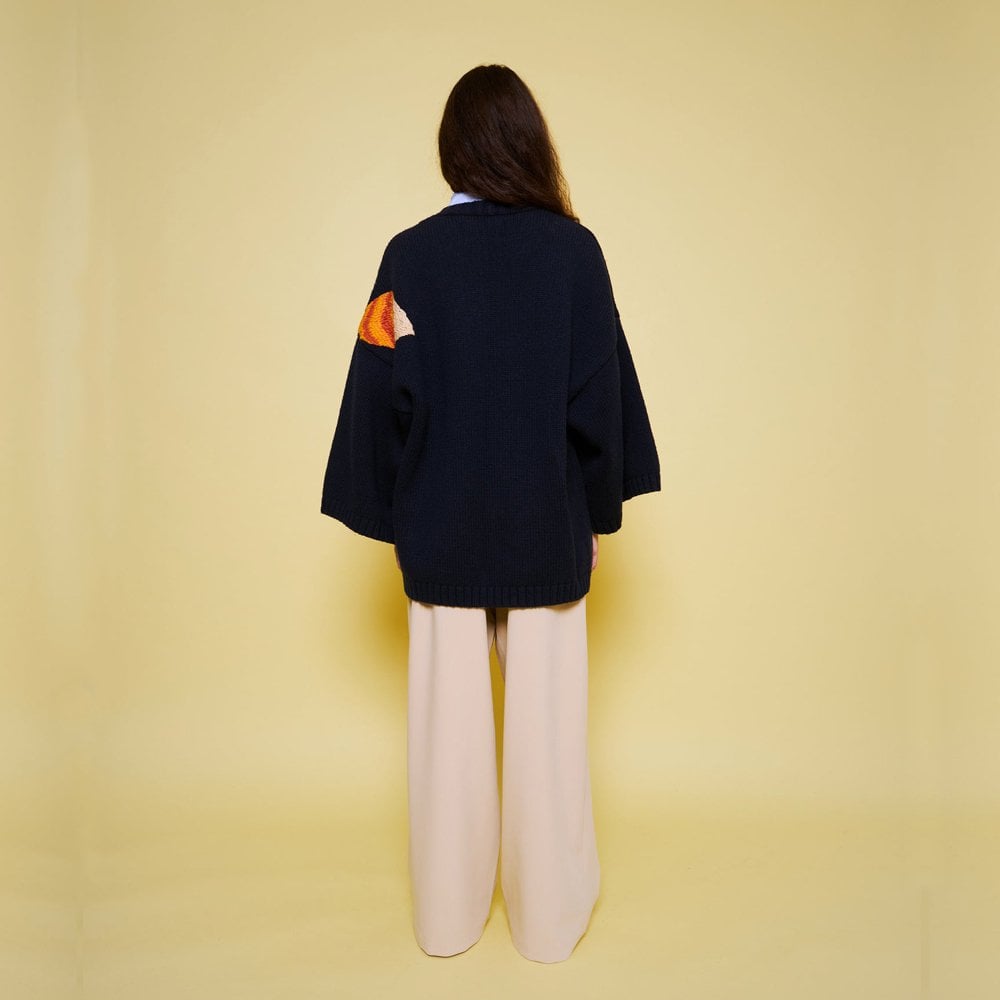 - Acasia Fox Cardigan - Navy