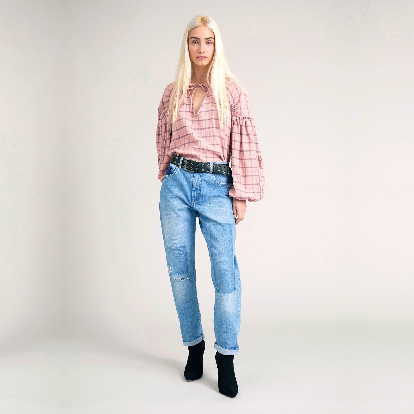 - Chip - Checked Shirt - Pink