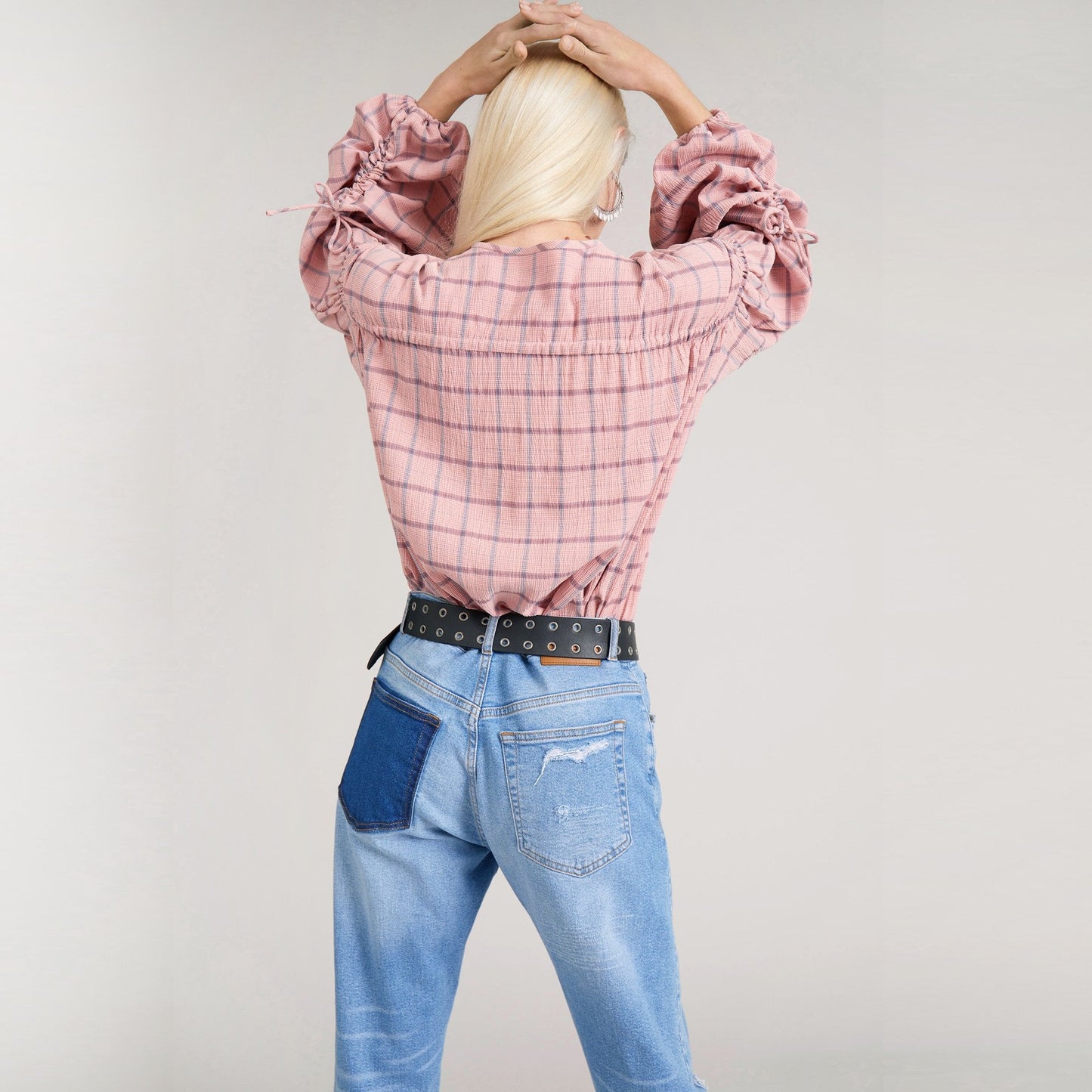 - Chip - Checked Shirt - Pink