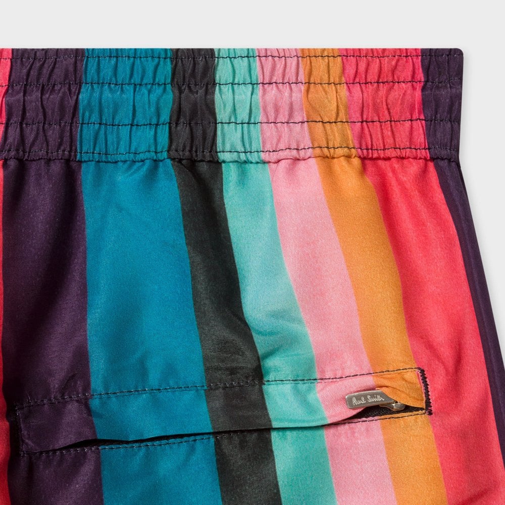 - 'Artist Stripe' Print Swim Shorts - Multi