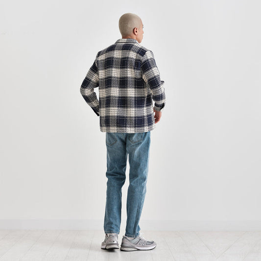 - Whiting - Plaid Overshirt - Navy/White