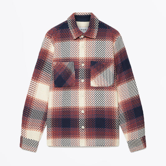 - Whiting - Checked Overshirt - Rust/Multi