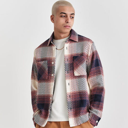 - Whiting - Checked Overshirt - Rust/Multi
