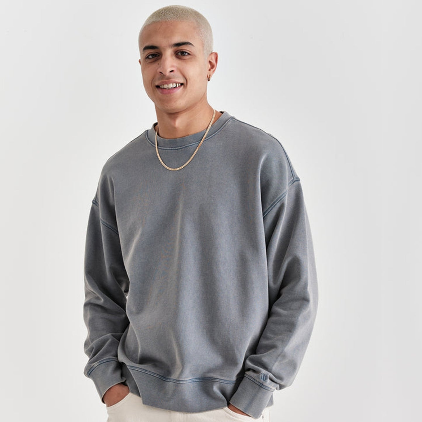 Zen - Oversized Sweatshirt - Light Blue