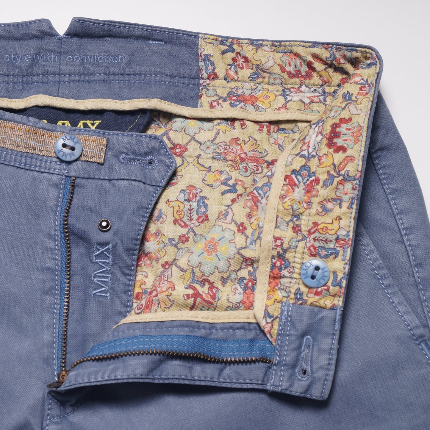 - Apus - Slim Stretch Trouser - Light Blue