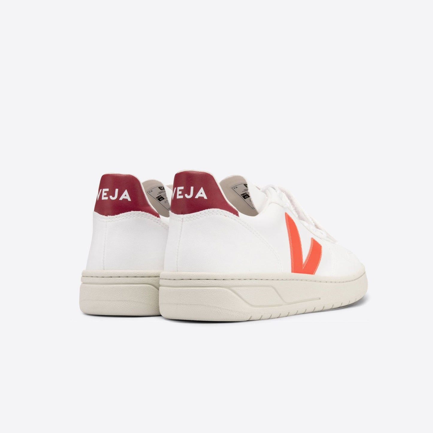 - V-10 CWL Sneakers - White Orange Fluo Marsala