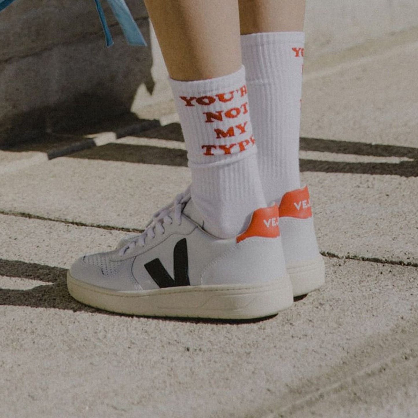 - V-10 - Leather Sneakers - White Nautico Pekin