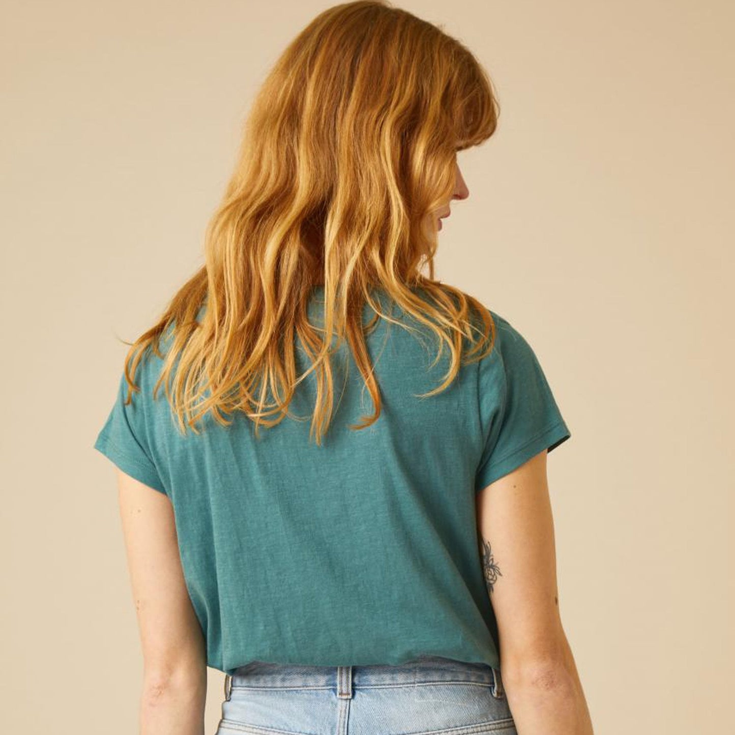 - Tonton Afrika Necklace T-shirt - Petrol