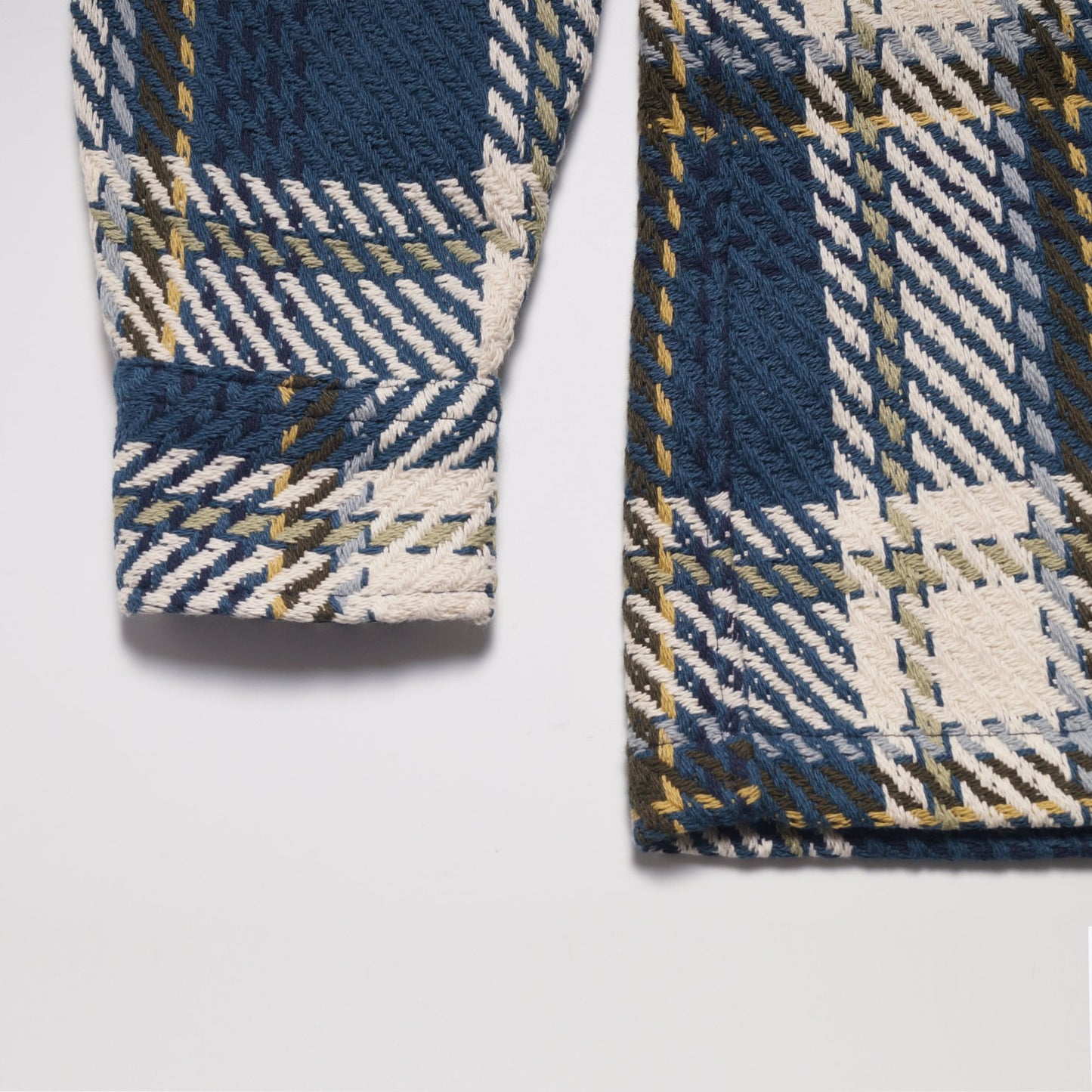 - Whiting - Ombre Check Overshirt - Nite/Teal