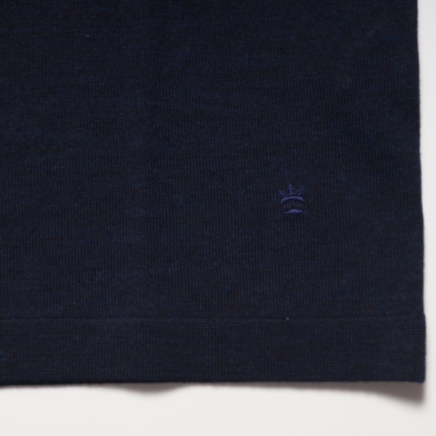 Merino Crew Neck T-Shirt - Navy