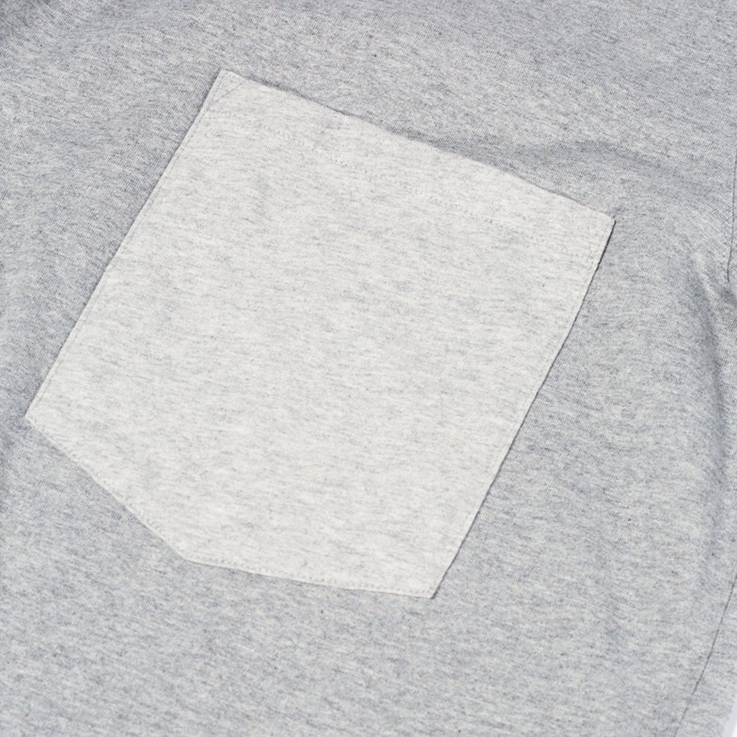 Fleece Big Pocket Tee - Marl Grey