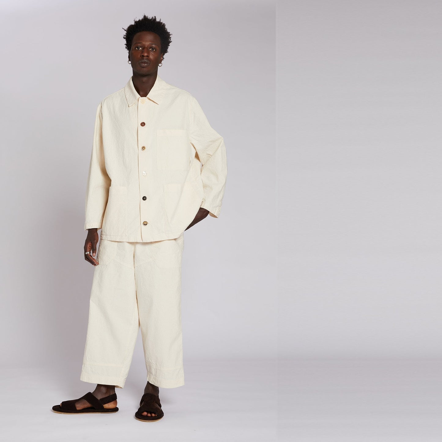 - Stae Garzoto Overshirt - Ecru