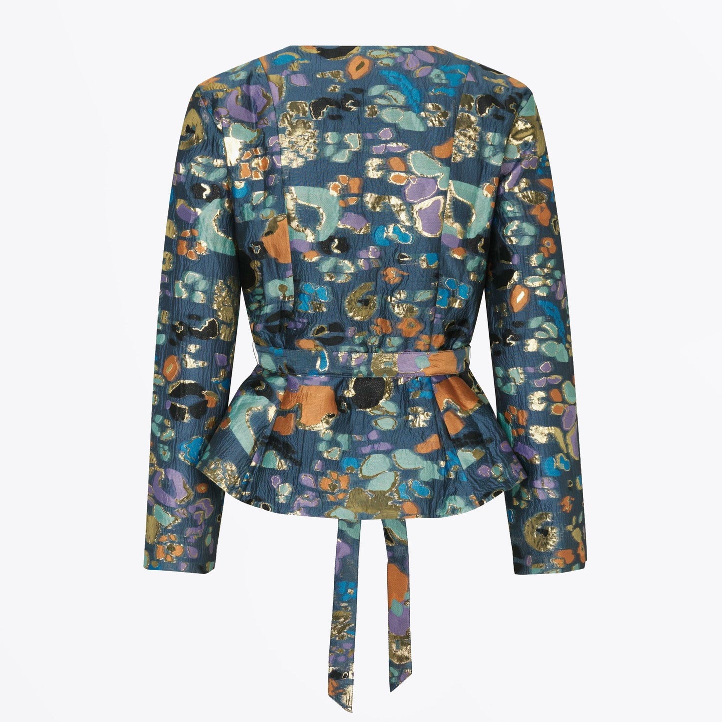 - Farahi Jacket - Blue Leopard