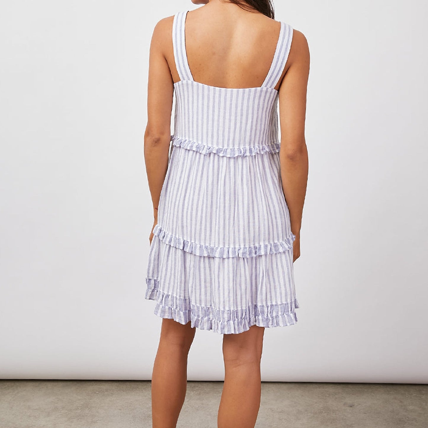 - Sandy Dress - Blue Iris Stripe