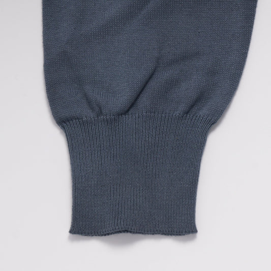 - Tie-Dyed Knitted Crew Neck Sweater - Dark Grey