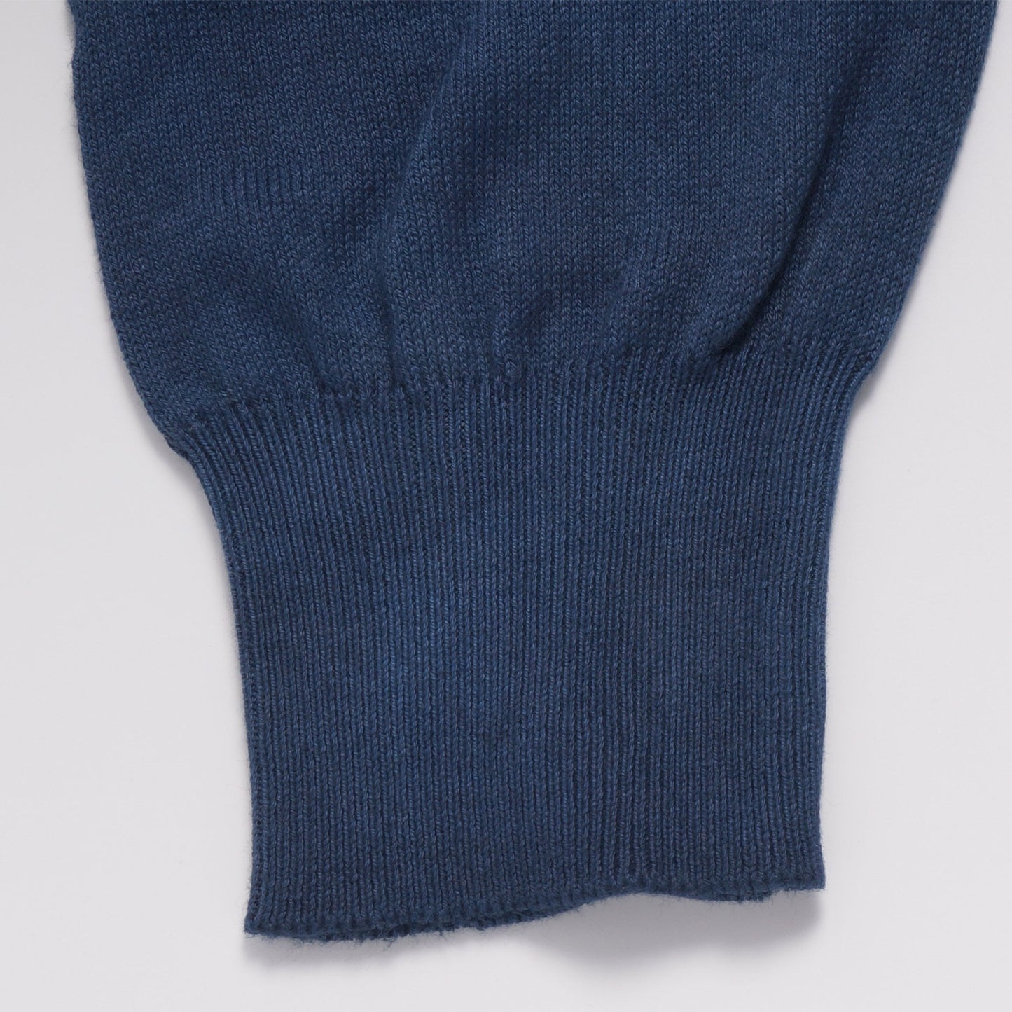 - Tie-Dye Knitted Crew Neck Sweater - Navy