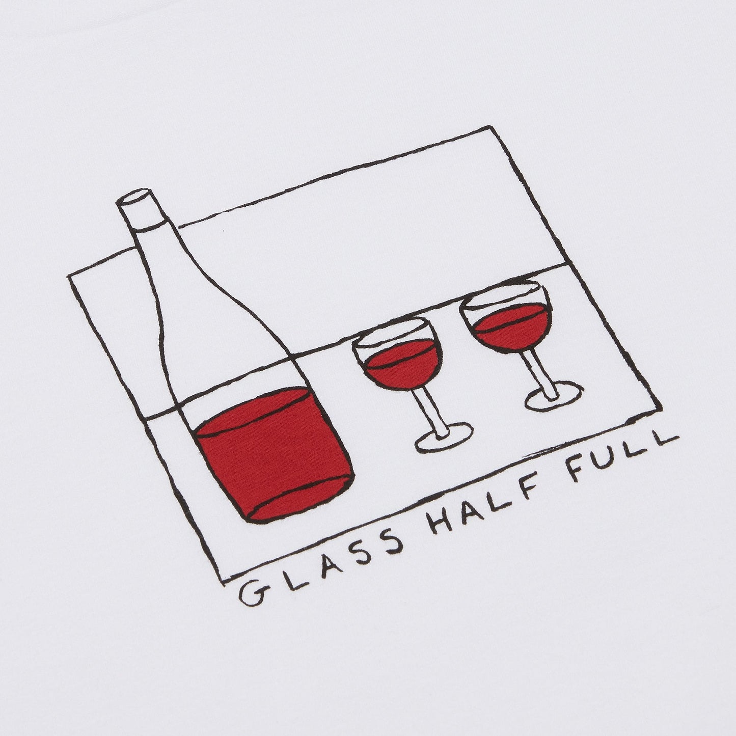 Glass Half Full T-Shirt - White