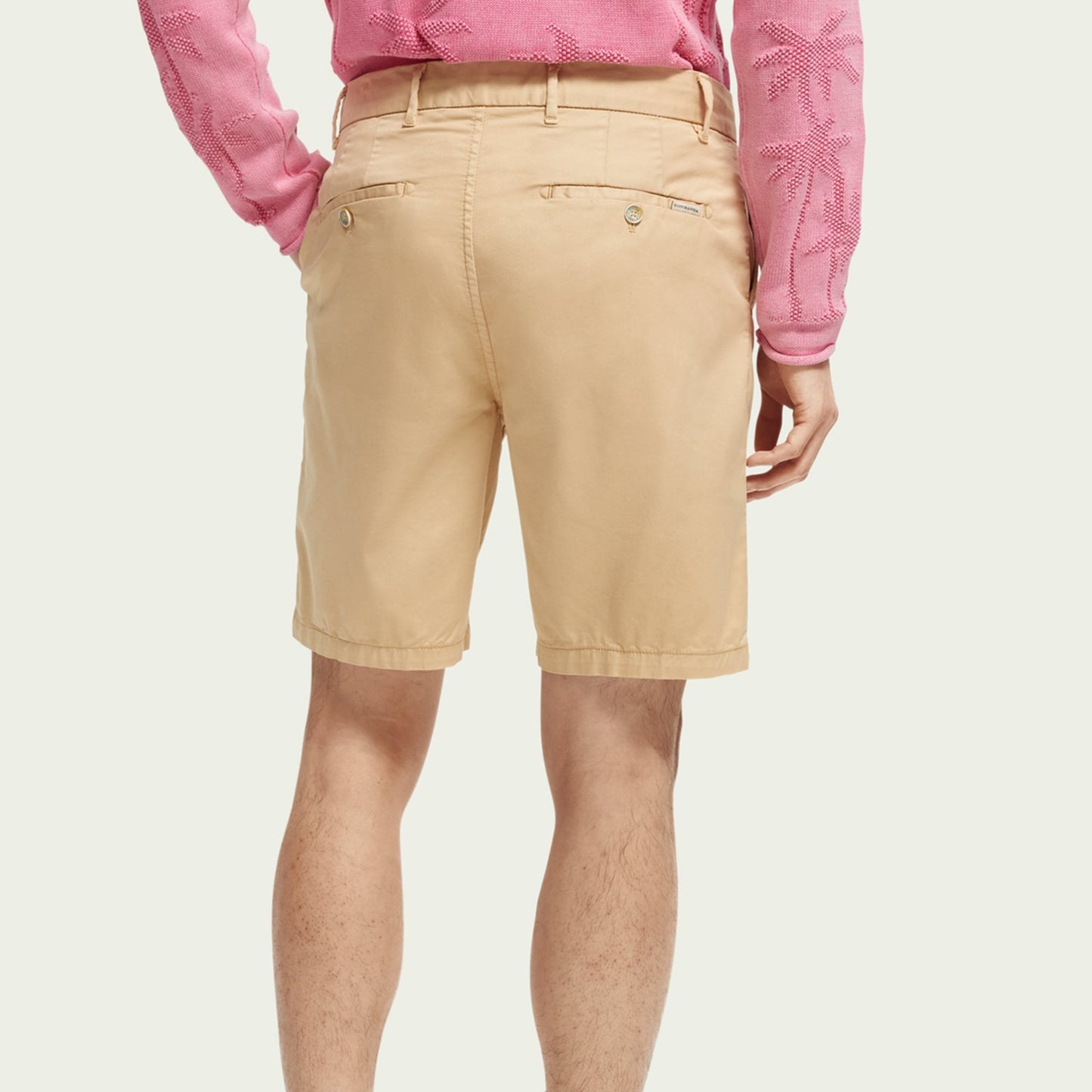 - Stuart - Pima Cotton Shorts - White Sand