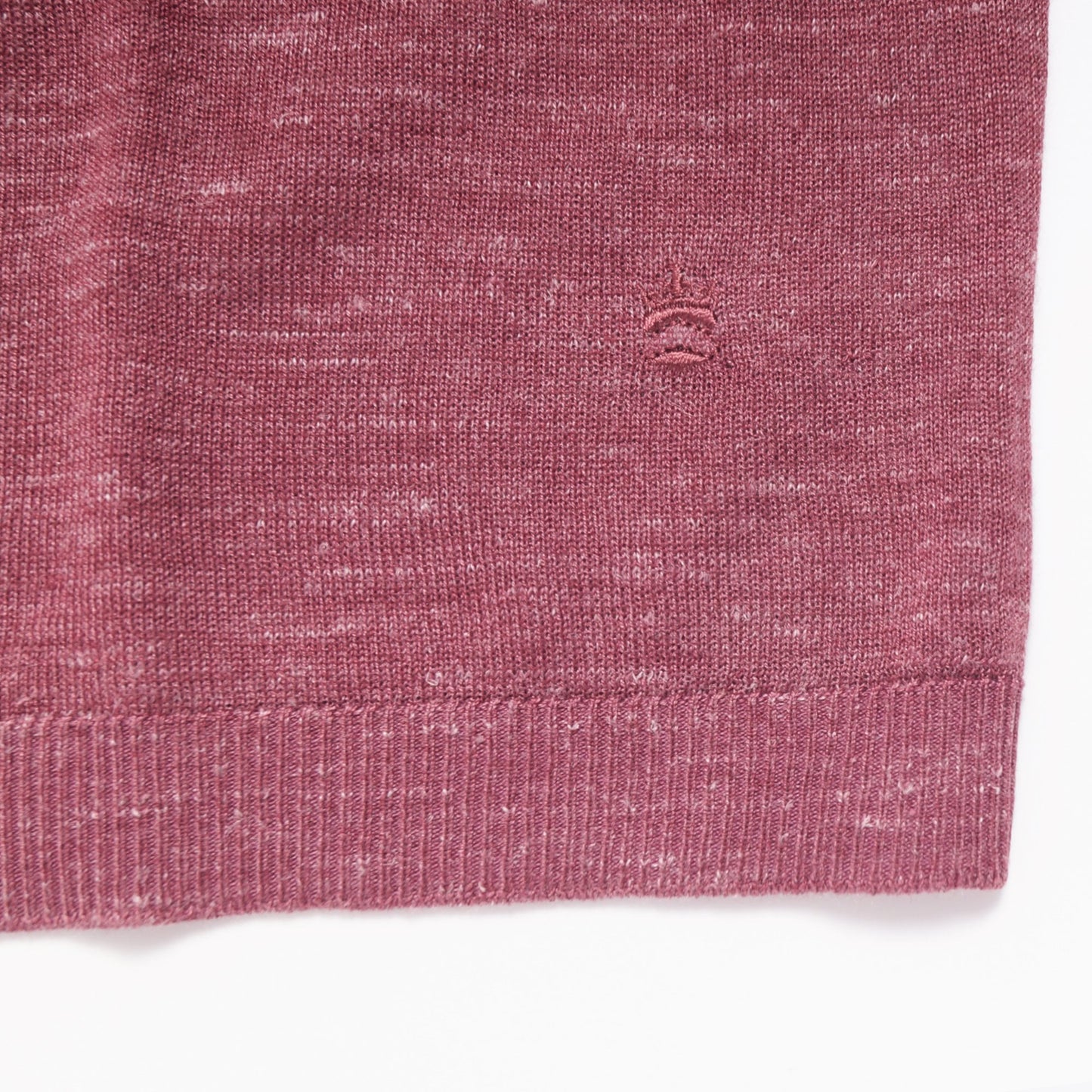 - Premium Knit Crew Neck T-Shirt - Mauve