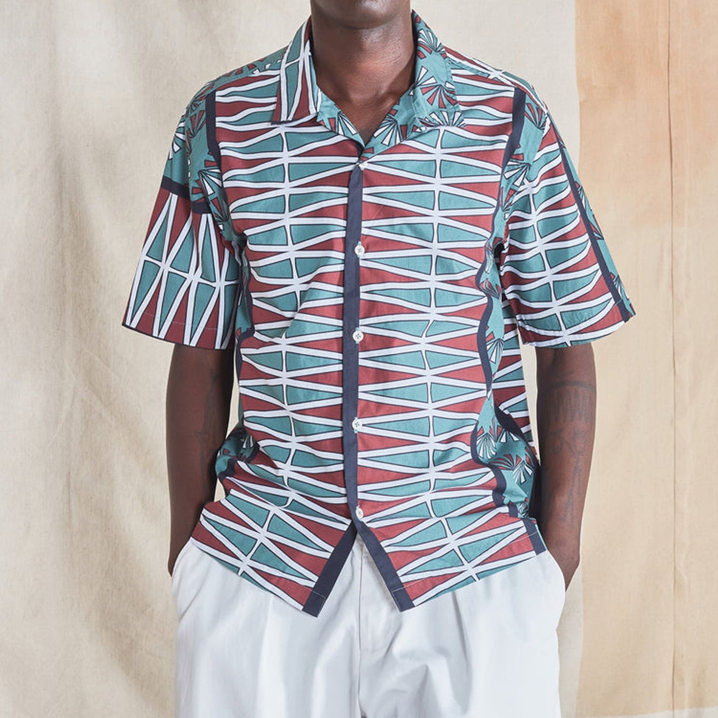 - Freedom Print Road Trip Shirt - Green