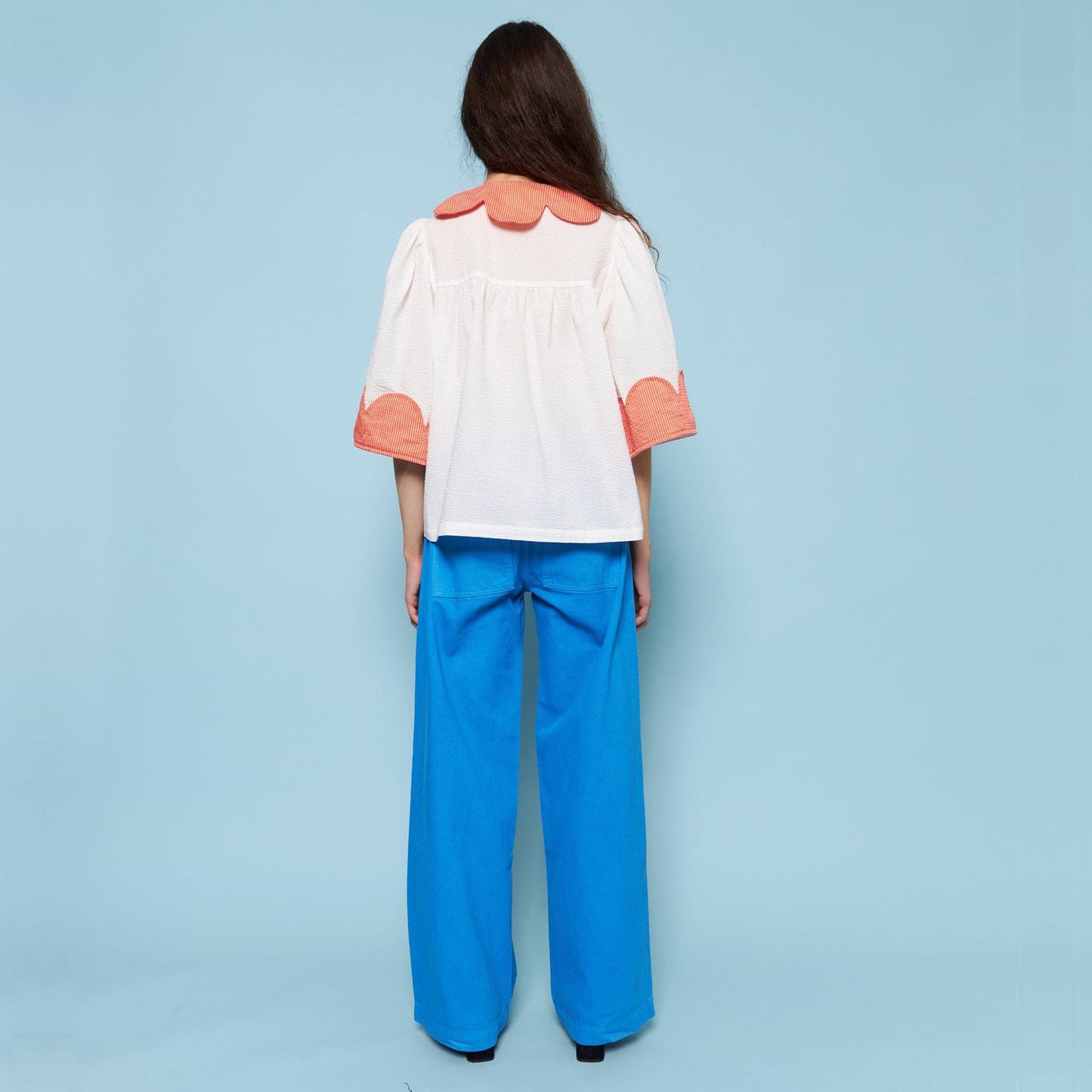 - Carole Top - White/Red