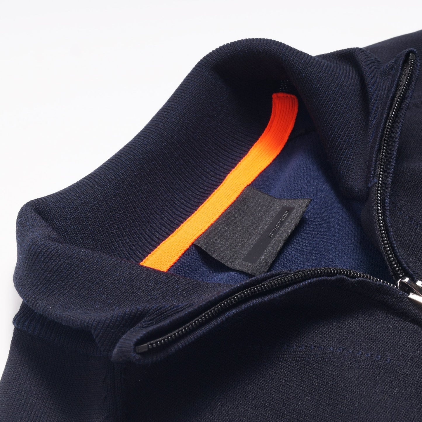 - Amos Knit Zip - Blue Black