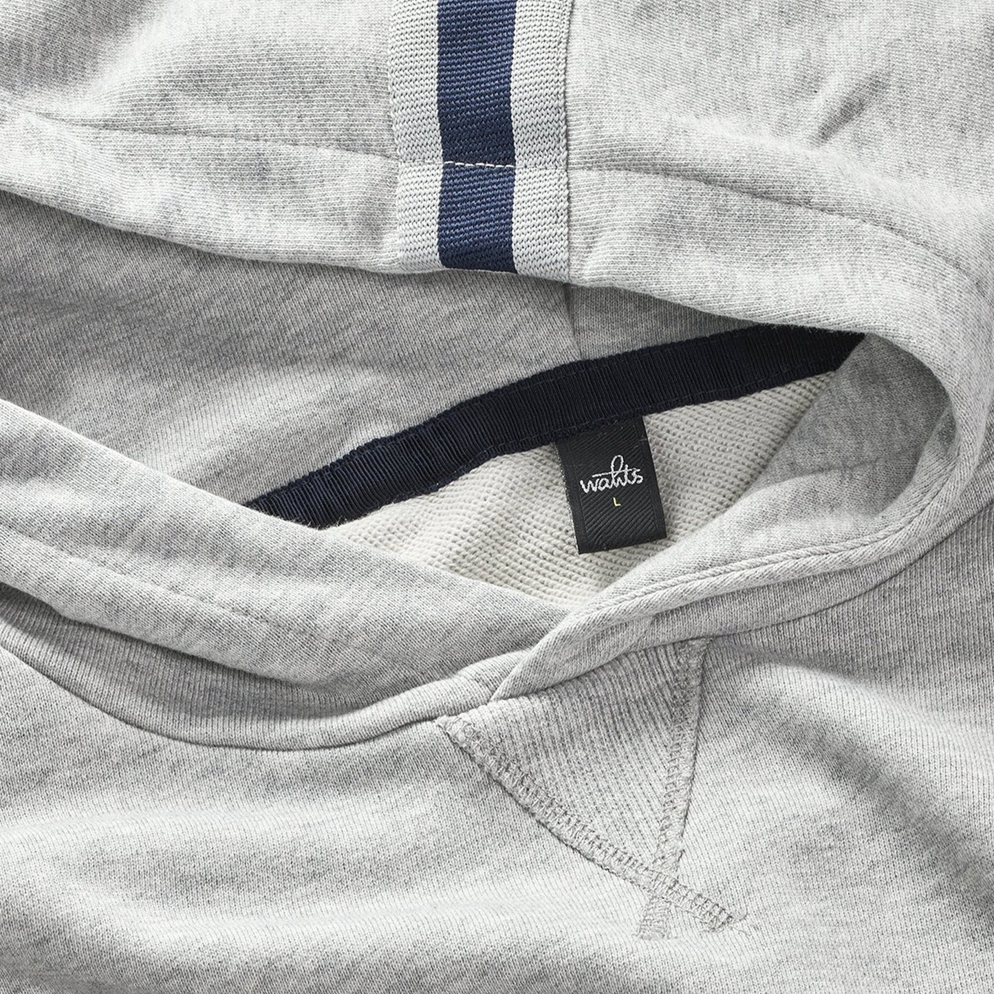 Vance Hooded Sweatshirt - Light Grey Melange