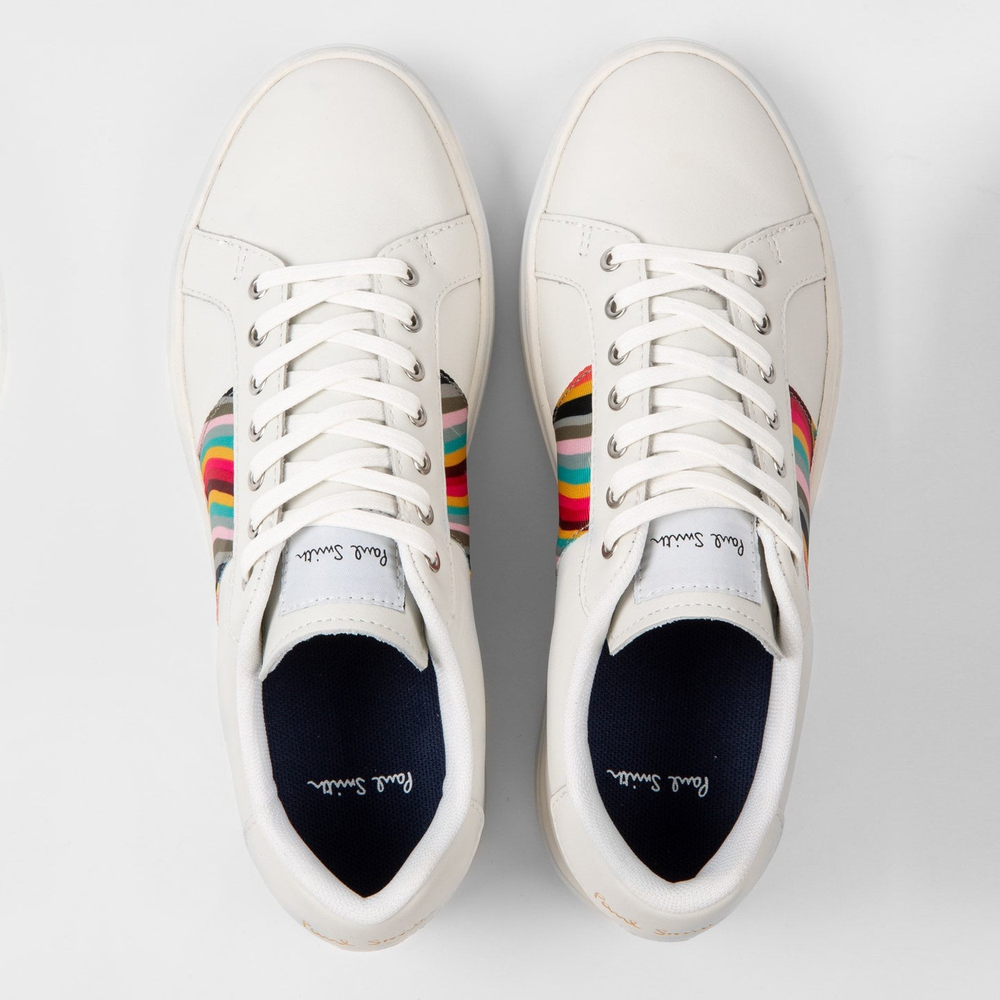 - 'Lapin' Swirl Stripe Sneakers - White