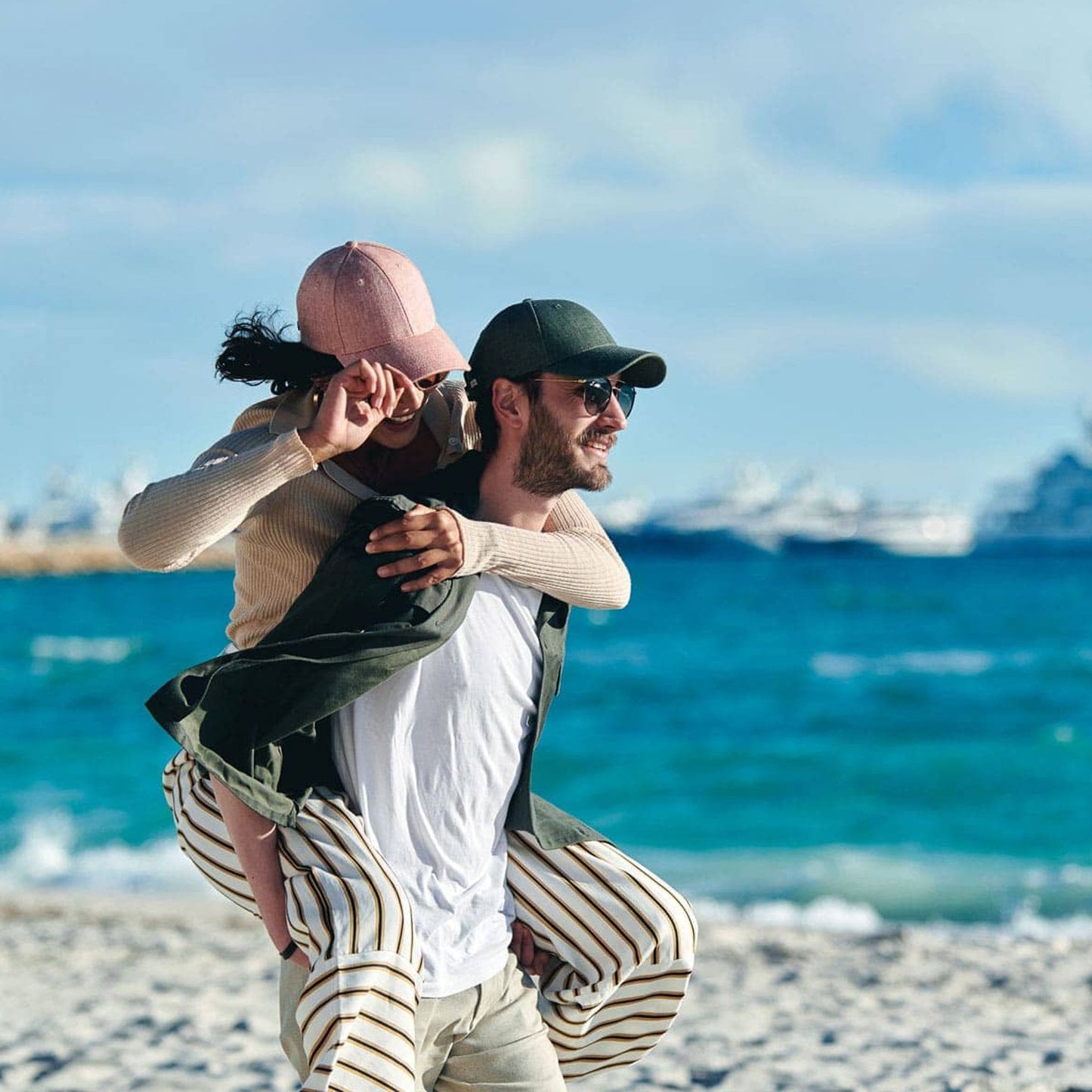 - Pale Rust Linen Cap -