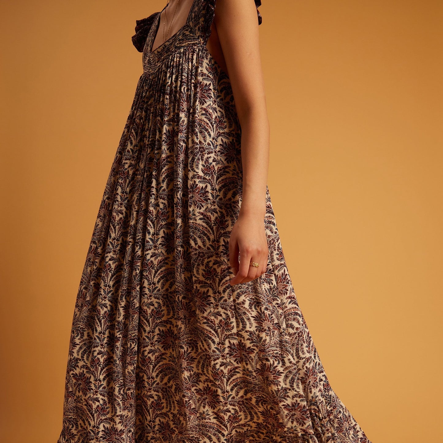 - Eddy Printed Dress - Sable